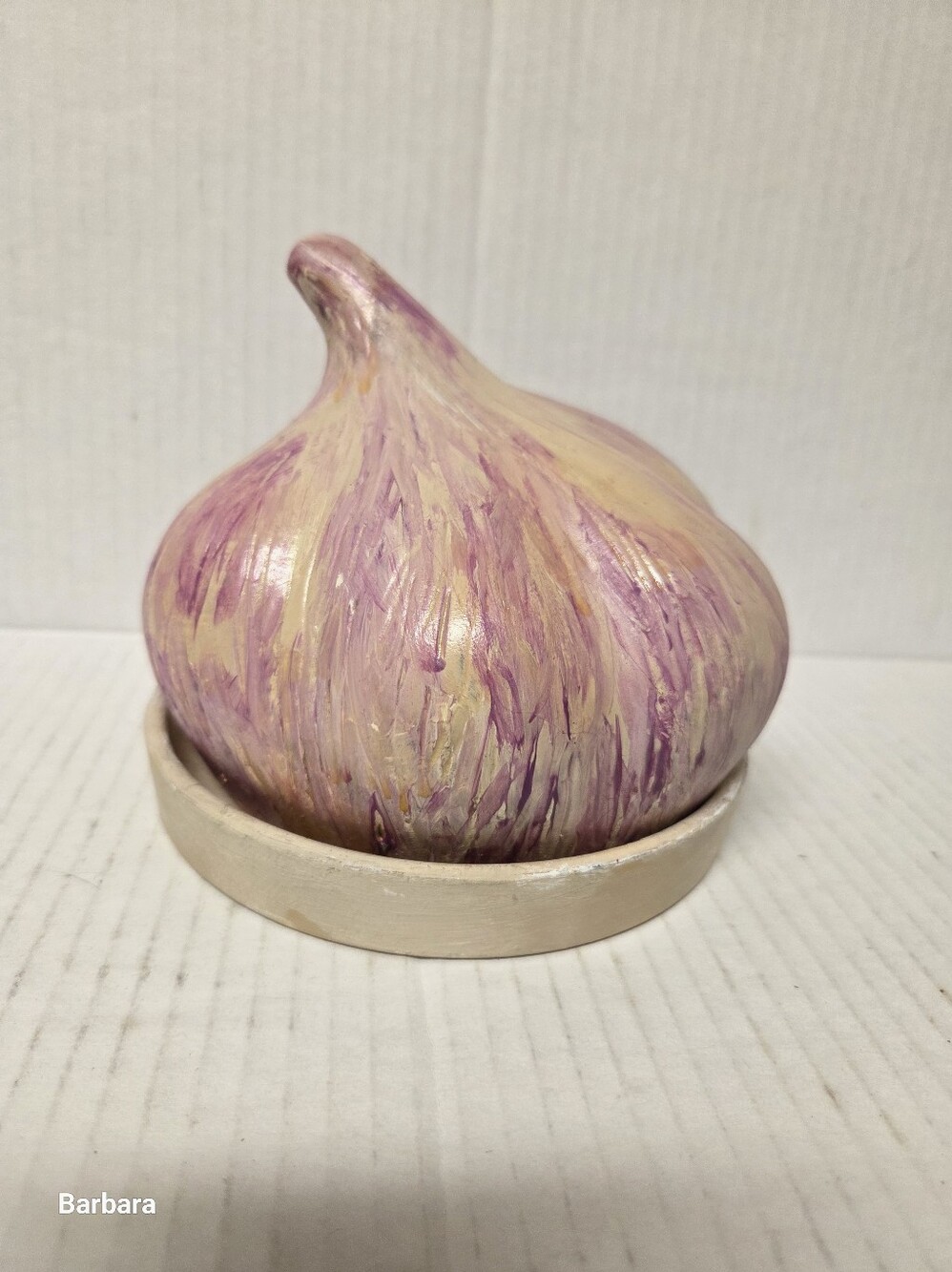 Vintage Ceramic Garlic Roaster/Storage